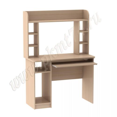 Стол компьютерный с полками для дисков МТ 07-14 дуб Молочный Стол компьютерный с полками для дисков МТ 07-14 дуб Молочный