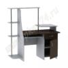 Стол компьютерный с полочками для книг МТ 07-16 Алюминий-Венге