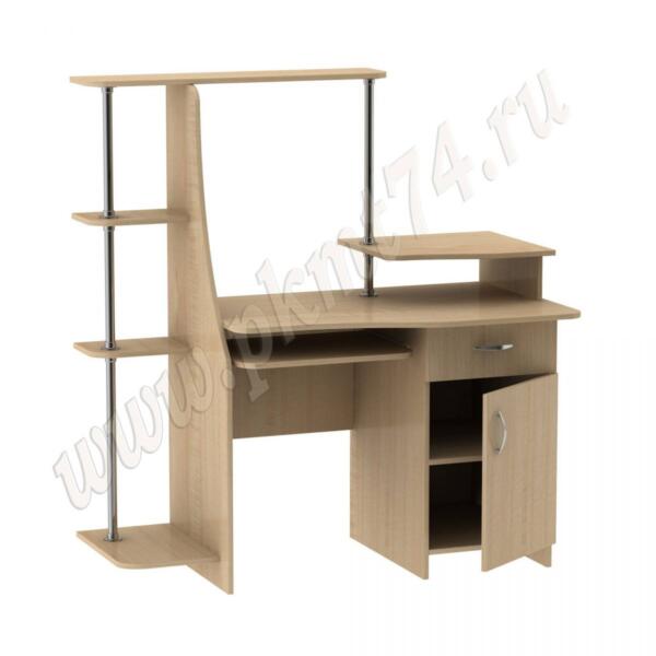 Стол компьютерный с полочками для книг МТ 07-16 Клён