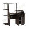 Стол компьютерный с полочками для книг МТ 07-16 Венге-Алюминий