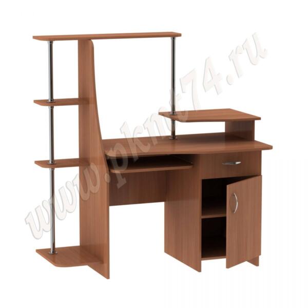 Стол компьютерный с полочками для книг МТ 07-16 Вишня