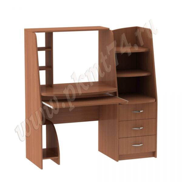 Стол компьютерный с тумбой и надставкой МТ 07-15 Вишня