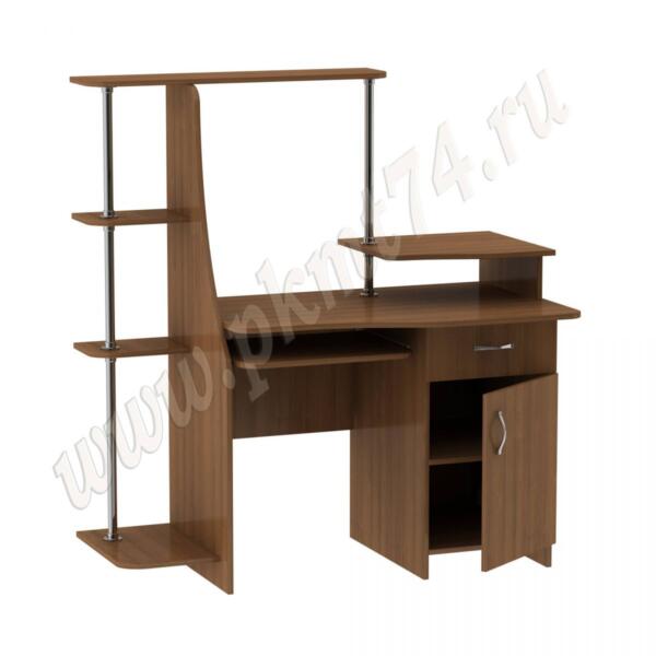 Стол компьютерный с полочками для книг МТ 07-16 Орех