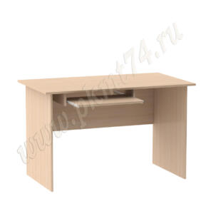 Стол компьютерный офисный с полкой под клавиатуру MT 07-1 дуб Мол