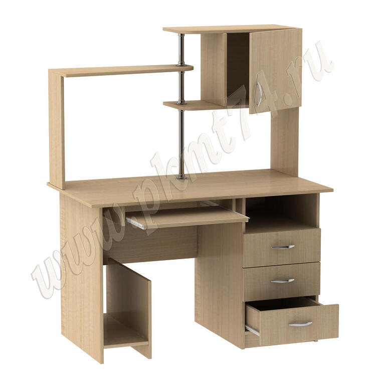 Стол компьютерный с полками MT 07-11 Клён