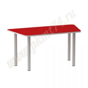 Стол на опорах из круглой трубы Трапеция МТ 17-32 Красный Стол на опорах из круглой трубы Трапеция МТ 17-32 Красный