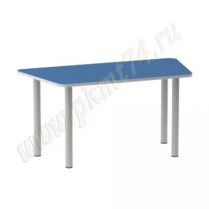 Стол на опорах из круглой трубы Трапеция МТ 17-32 Голубой Стол на опорах из круглой трубы Трапеция МТ 17-32 Голубой