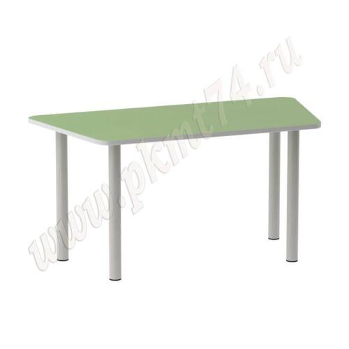 Стол на опорах из круглой трубы Трапеция МТ 17-32 Салатовый Стол на опорах из круглой трубы Трапеция МТ 17-32 Салатовый