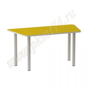 Стол на опорах из круглой трубы Трапеция МТ 17-32 Желтый Стол на опорах из круглой трубы Трапеция МТ 17-32 Желтый