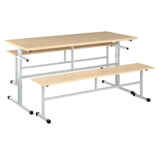 Стол обеденный с лавочками МТ 20-10 Клён