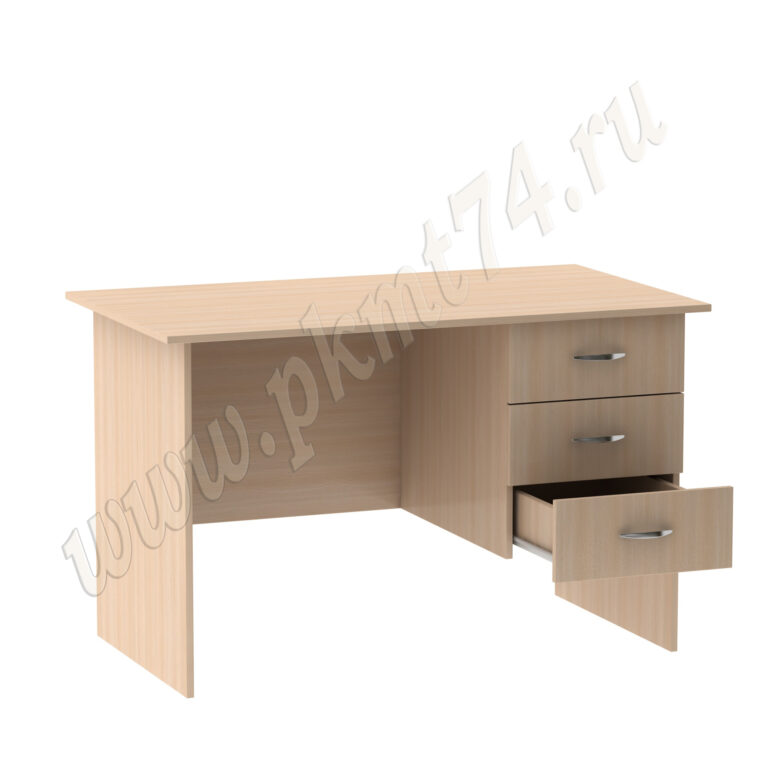 Стол однотумбовый с тремя ящиками МТ 06-10 дуб Молочный Стол однотумбовый с тремя ящиками МТ 06-10 дуб Молочный