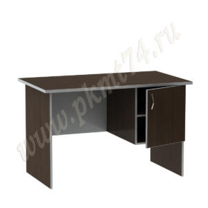 Стол однотумбовый офисный МТ 06-5 Венге-алюминий Стол однотумбовый офисный МТ 06-5 Венге-алюминий
