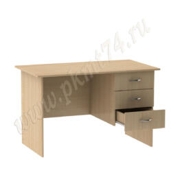 Стол однотумбовый с ящиками МТ 06-10 Клен