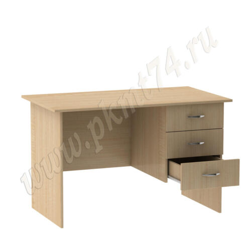 Стол однотумбовый с ящиками МТ 06-10 Клен
