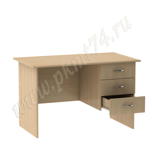 Стол однотумбовый с ящиками МТ 06-10 Клен