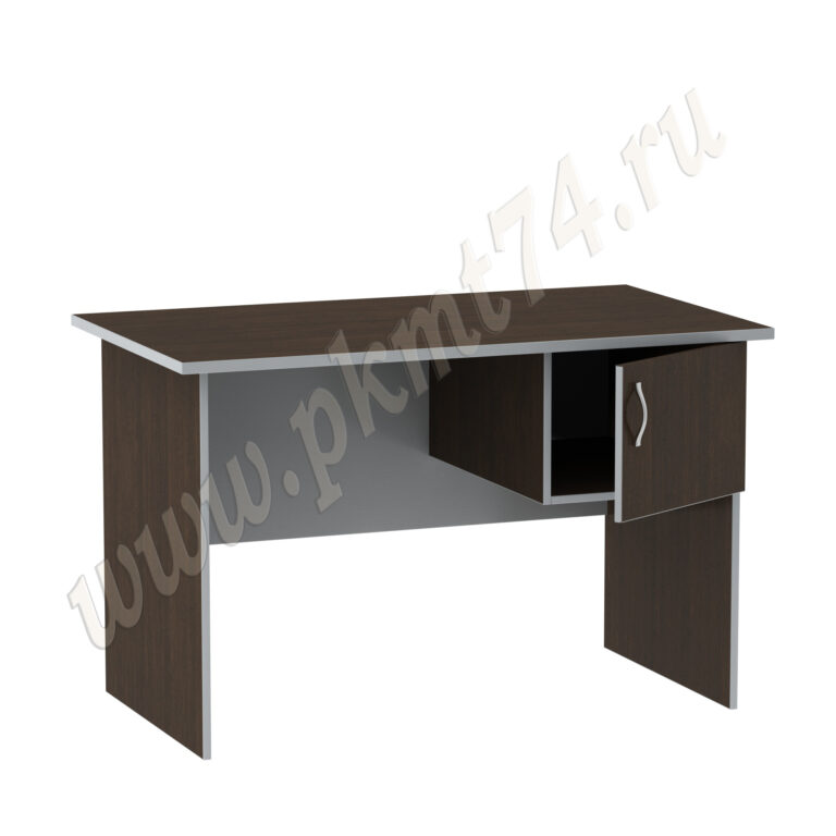 Стол офисный однотумбовый МТ 06-3 Венге-Алюмин