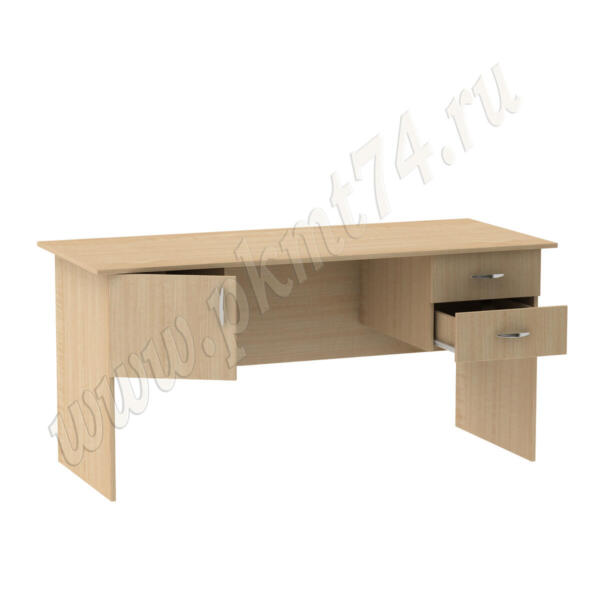 Стол офисный с двумя тумбами МТ 06-11 Клён