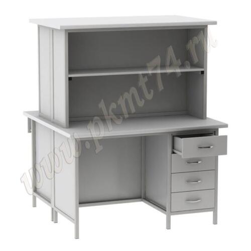 Стол на металлическом каркасе островной МТ 23-7 Серый