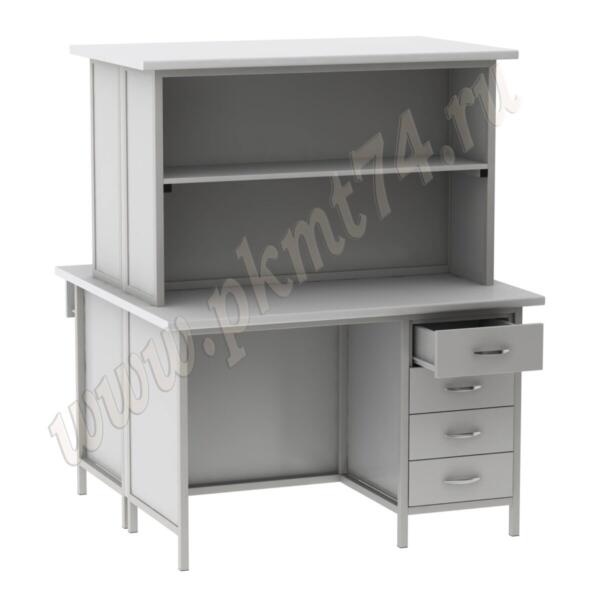 Стол на металлическом каркасе островной МТ 23-7 Серый