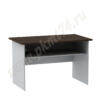 Стол письменный с полкой МТ 06-2 Алюминий-Венге Стол письменный с полкой МТ 06-2 Алюминий-Венге