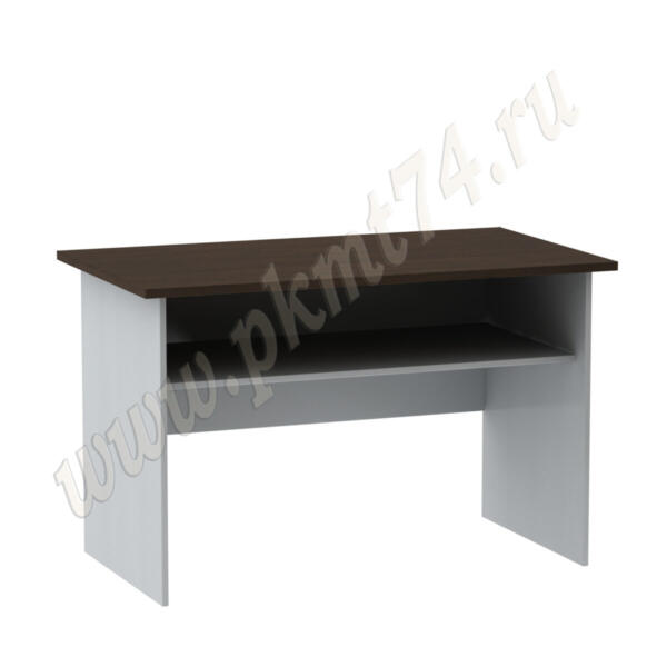 Стол письменный с полкой МТ 06-2 Алюминий-Венге Стол письменный с полкой МТ 06-2 Алюминий-Венге
