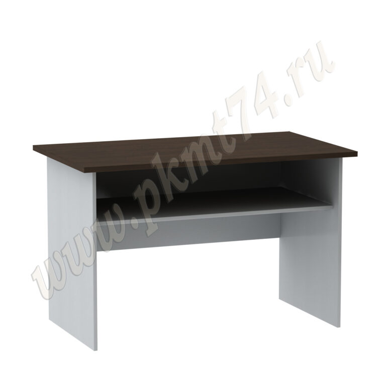 Стол письменный с полкой МТ 06-2 Алюминий-Венге
