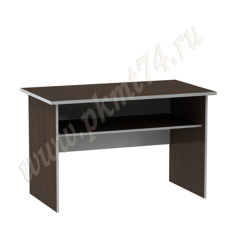 Стол письменный с полкой МТ 06-2 Венге-Алюминий