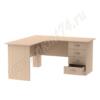Стол письменный угловой для общежития МТ 06-14 Дуб Молочный