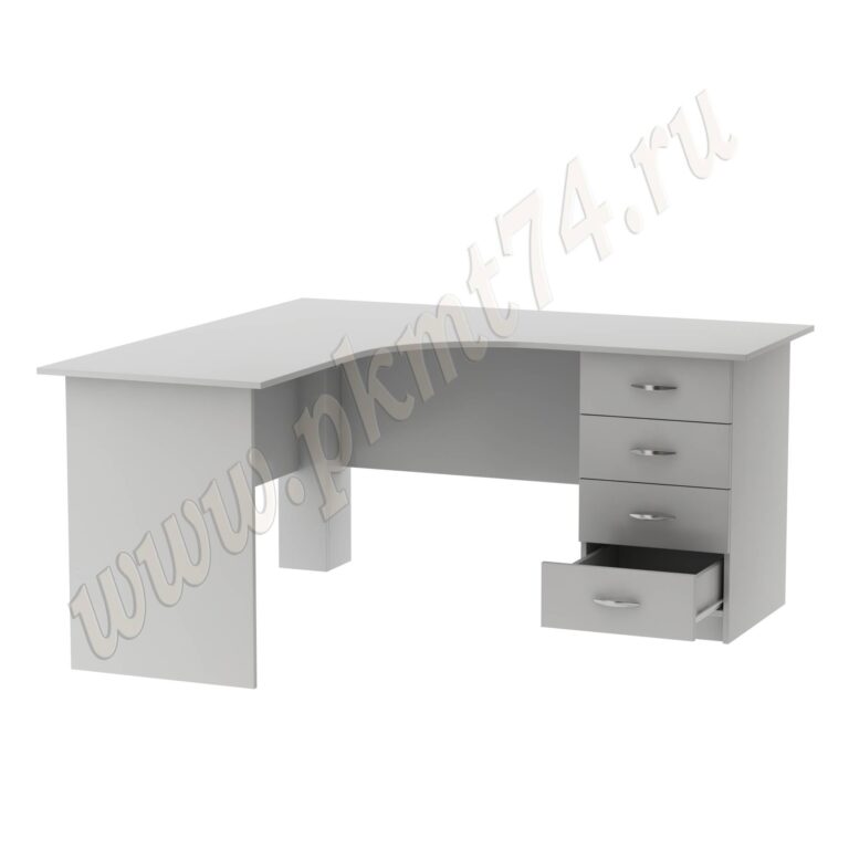 Стол письменный угловой для офиса МТ 06-14 Серый