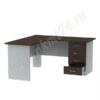Стол письменный угловой для офиса МТ 06-14 Алюм-Венге