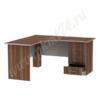 Стол письменный угловой для офиса МТ 06-14 Слива-Алюмин
