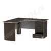 Стол письменный угловой для офиса МТ 06-14 Венге-Алюм