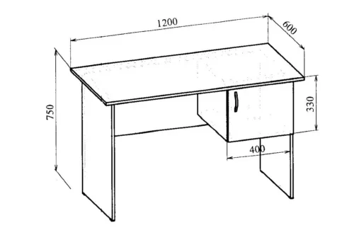 Стол письменный МТ 06-3 в линиях Стол письменный МТ 06-3 в линиях