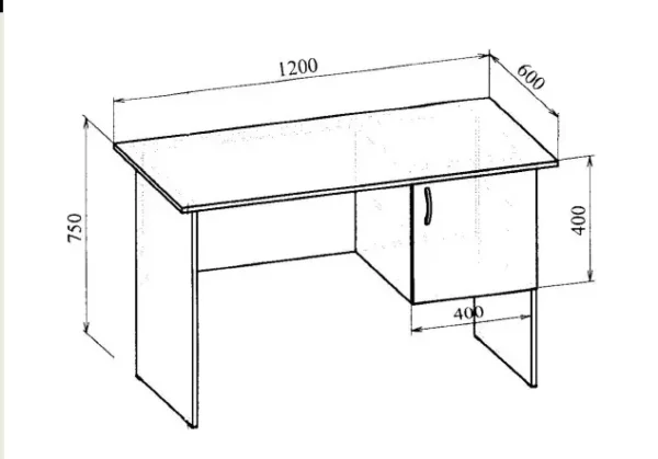 Стол письменный МТ 06-5 в линиях Стол письменный МТ 06-5 в линиях