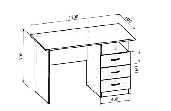 Стол письменный МТ 06-9
