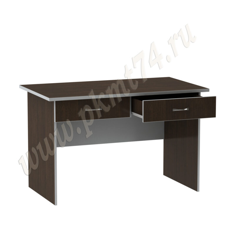 Стол рабочий офисный МТ 06-6 Венге-Алюминий