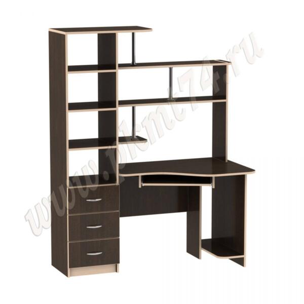 Стол рабочий угловой для компьютера МТ 07-18 Венге-Молочный