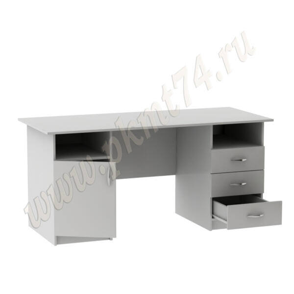 Стол с двумя тумбами МТ 06-12 Серый