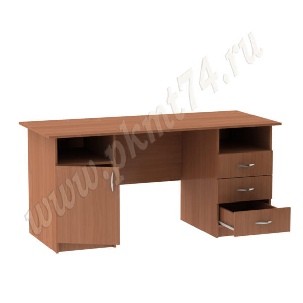 Стол с двумя тумбами МТ 06-12 Вишня Оксфорд