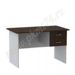 Стол с подвесной тумбой МТ 06-8 Алюминий-Венге