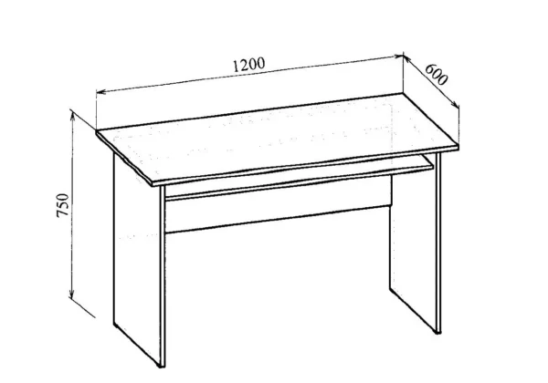 Стол с полкой МТ 06-2 в линиях