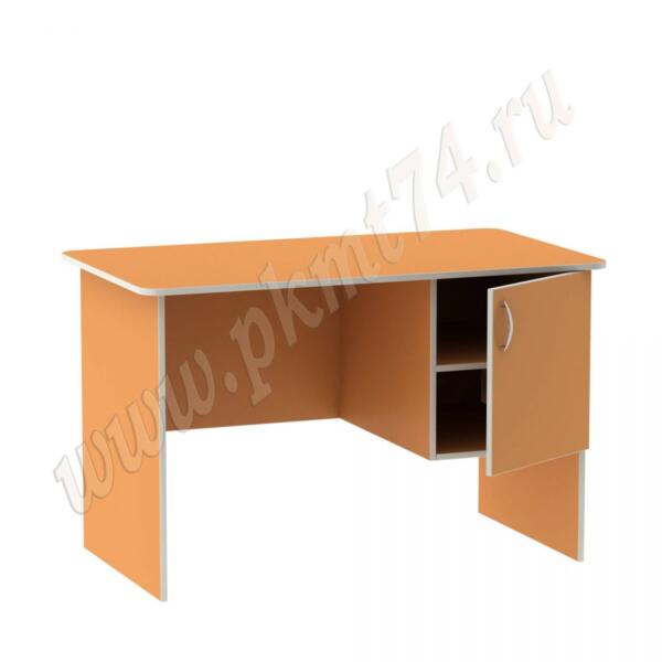 Стол воспитателя с вместительным ящичком, с полкой МТ 06-5 Оранжевый