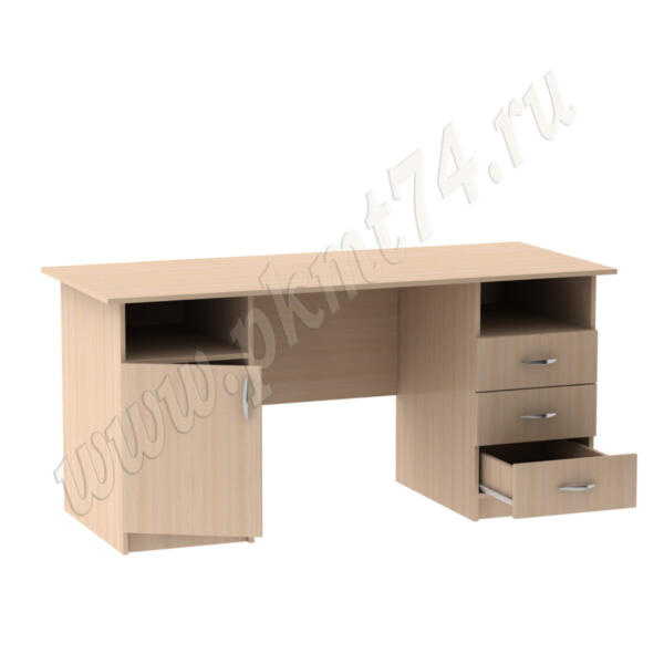 Стол врача двухтумбовый МТ 06-12 дуб Молочный Стол врача двухтумбовый МТ 06-12 дуб Молочный