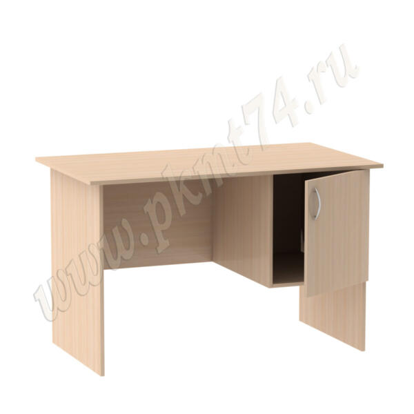 Стол врача рабочий однотумбовый МТ 06-5 Дуб Молочный