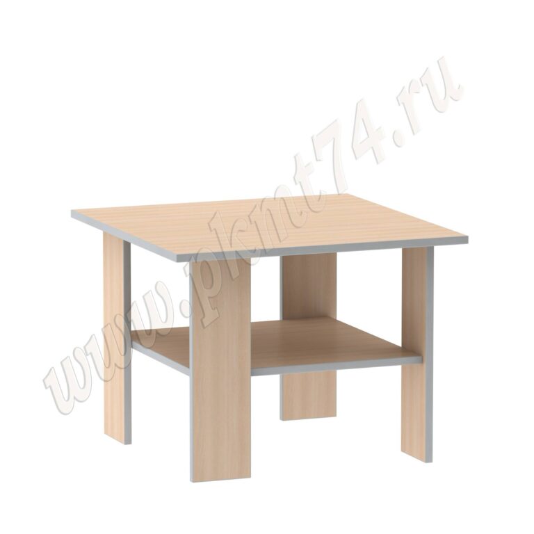 Журнальный стол (эконом вариант) МТ 29-8 Молочный-Алюминий Журнальный стол (эконом вариант) МТ 29-8 Молочный-Алюминий