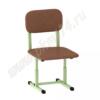 Стул Малыш регулируемый мягкий зеленый МТ 17-222 к-з Коричневый