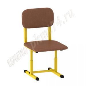 Стул Малыш регулируемый мягкий жёлтый МТ 17-222 к-з Коричневый