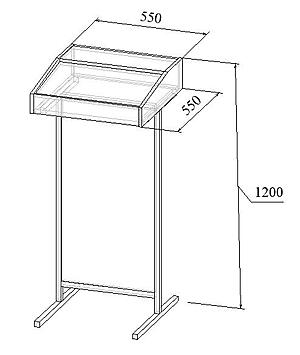 Трибуна напольная на металлокаркасе МТ 08-11 чертёж с размерами Трибуна напольная на металлокаркасе МТ 08-11 чертёж с размерами