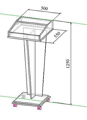 Трибуна передвижная МТ 08-15 чертеж с размерами