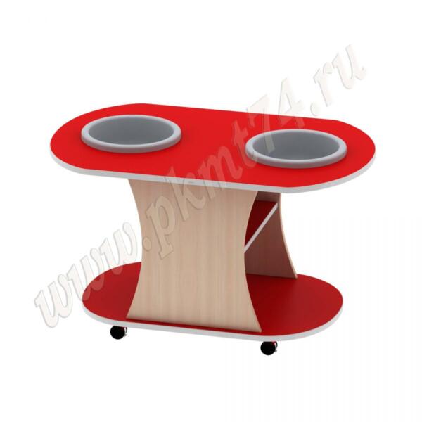 Центр воды и песка передвижной МТ 17-73 Дуб Молочный - Красный